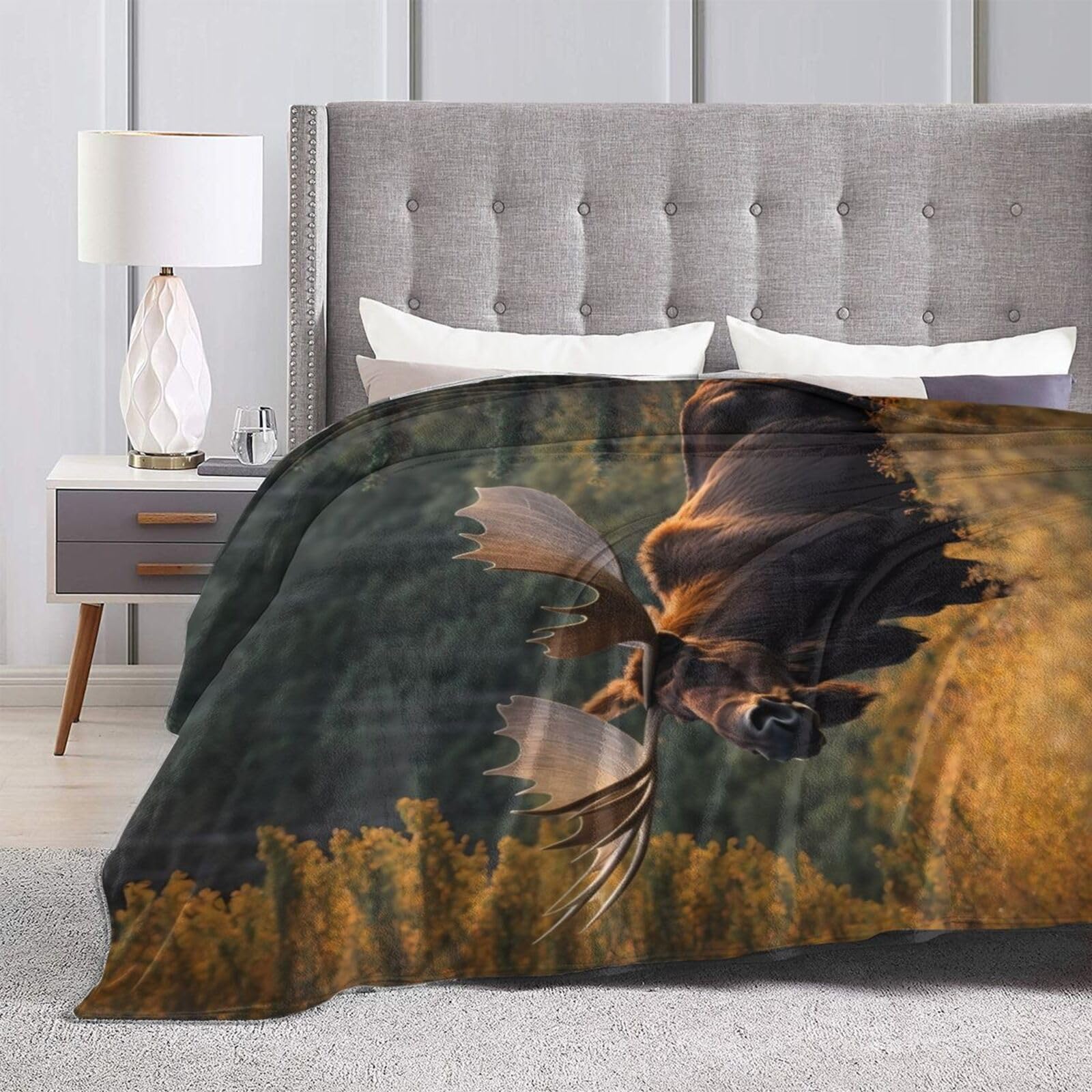 Amazon.com: Majestic Moose Warm Blanket, Super Soft Micro Fleece